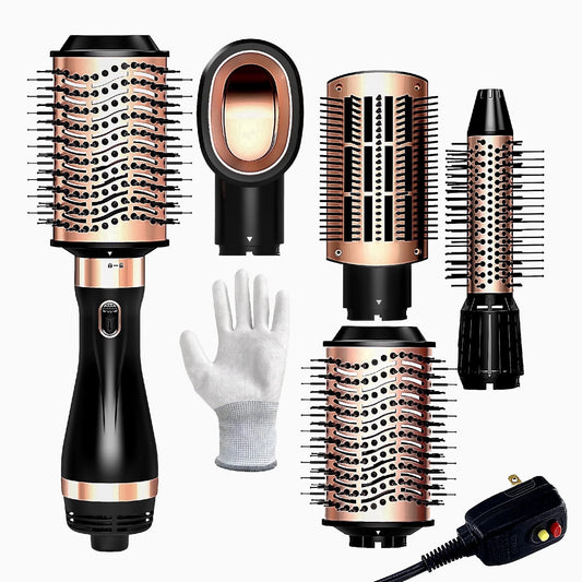 Hair Dryer Brush, Hot Air Brush, Blow Dryer Brush Tool Set Straightener/Dryer/Curling Plastic, Curling Brush Hair Dryer